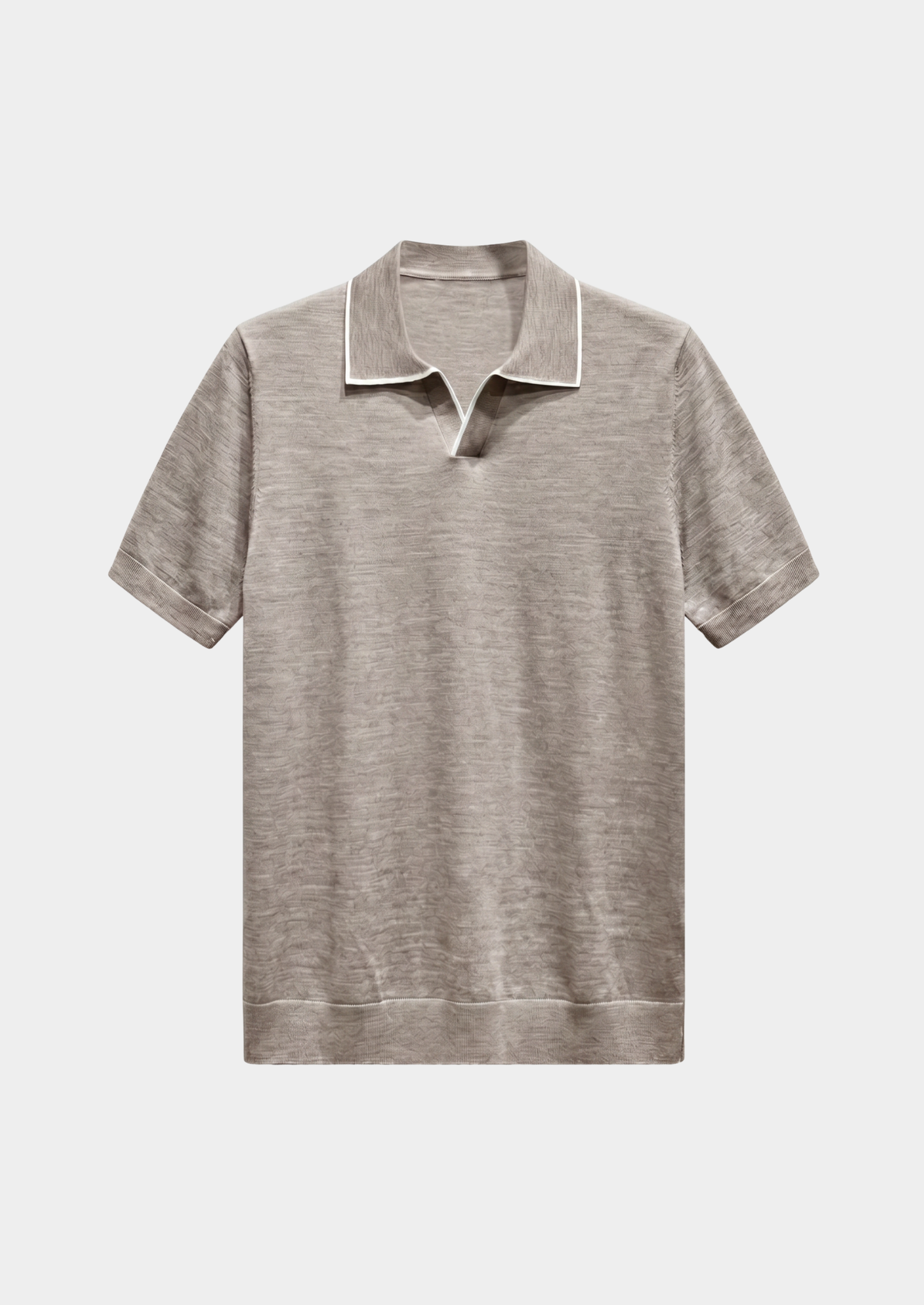 Ellis Beige Lightweight Polo Shirt