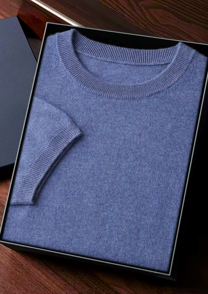 Premium Cashmere Classic Crewneck T-Shirt