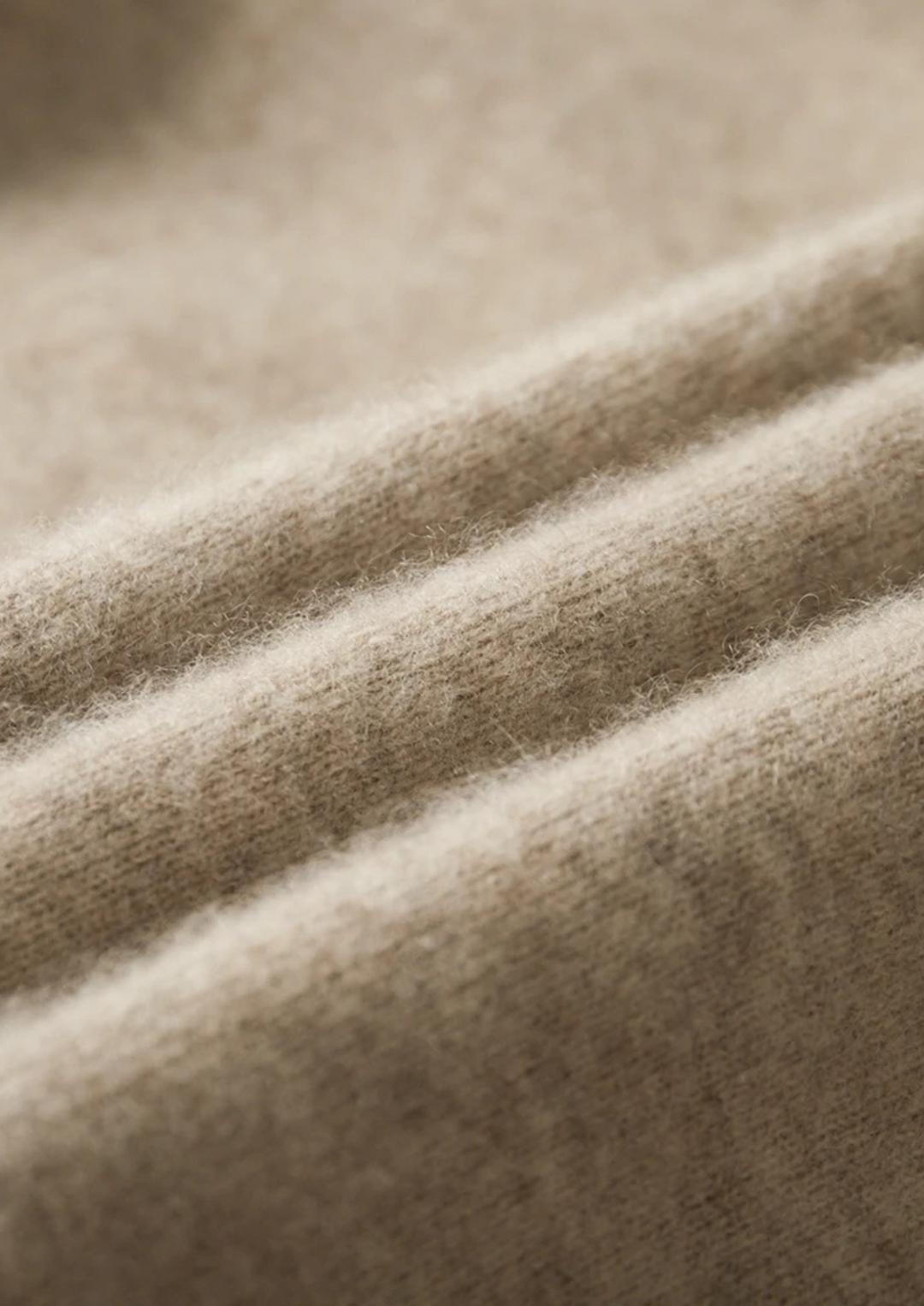 Premium Cashmere Zip Polo Cardigan