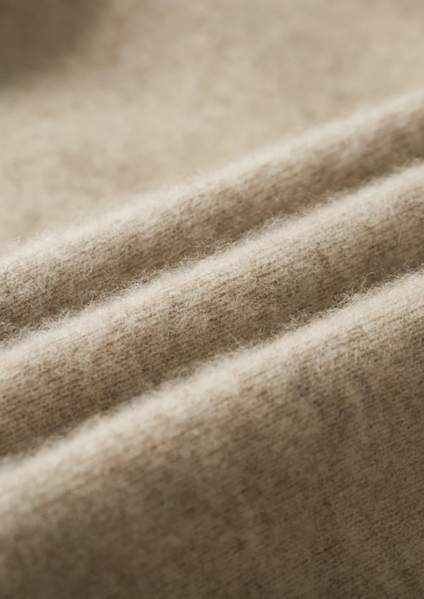 Premium Cashmere Zip Polo Cardigan