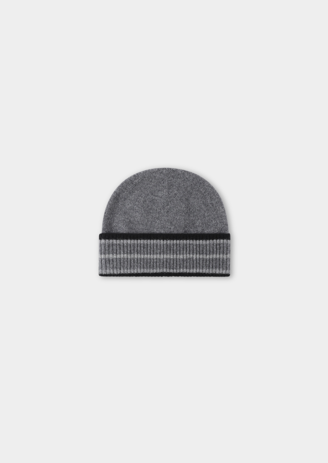 Dark Gray Merino Wool Wintertime Beanie