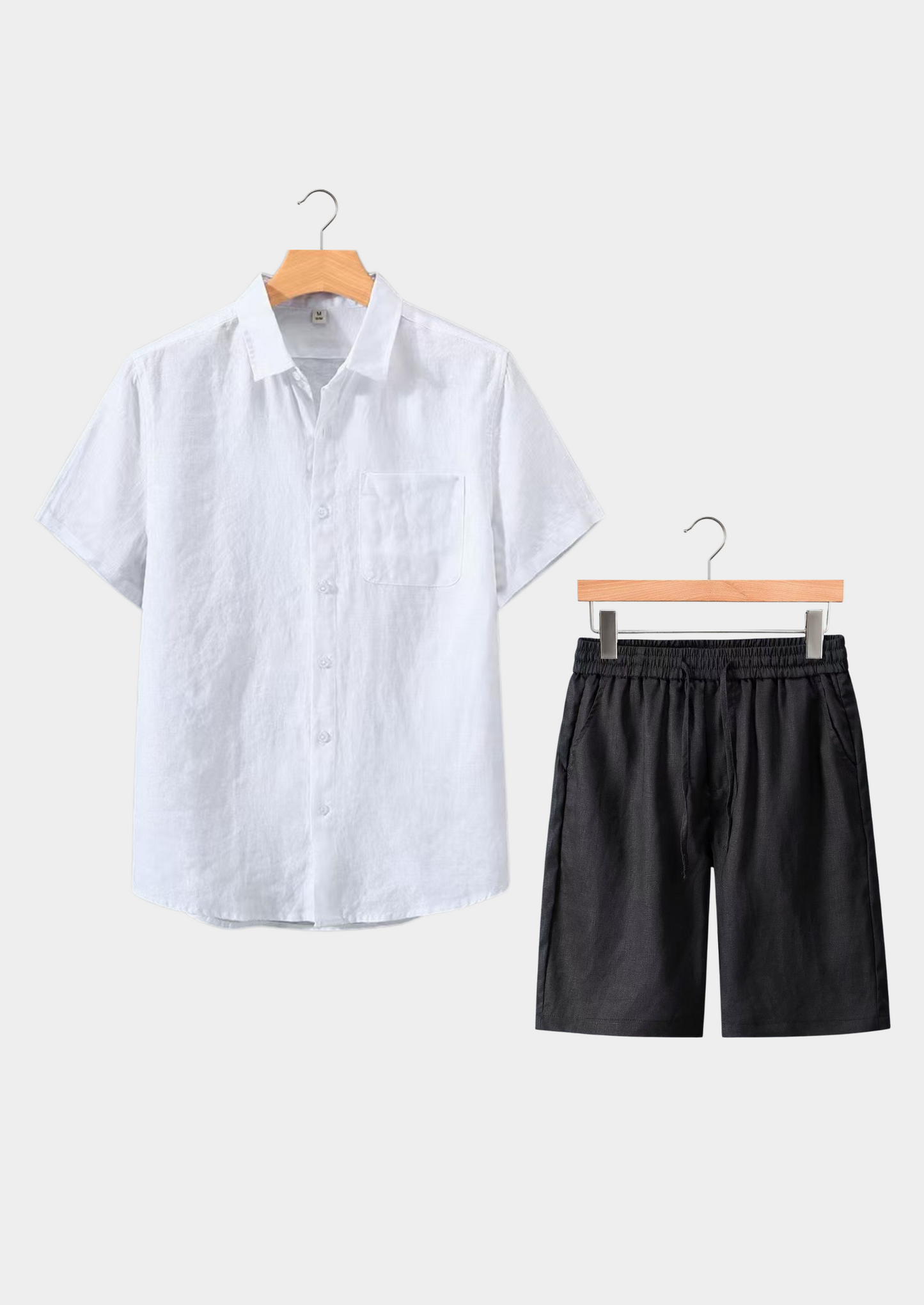 Dolcevita Shortsleeve Summer Set - White/black