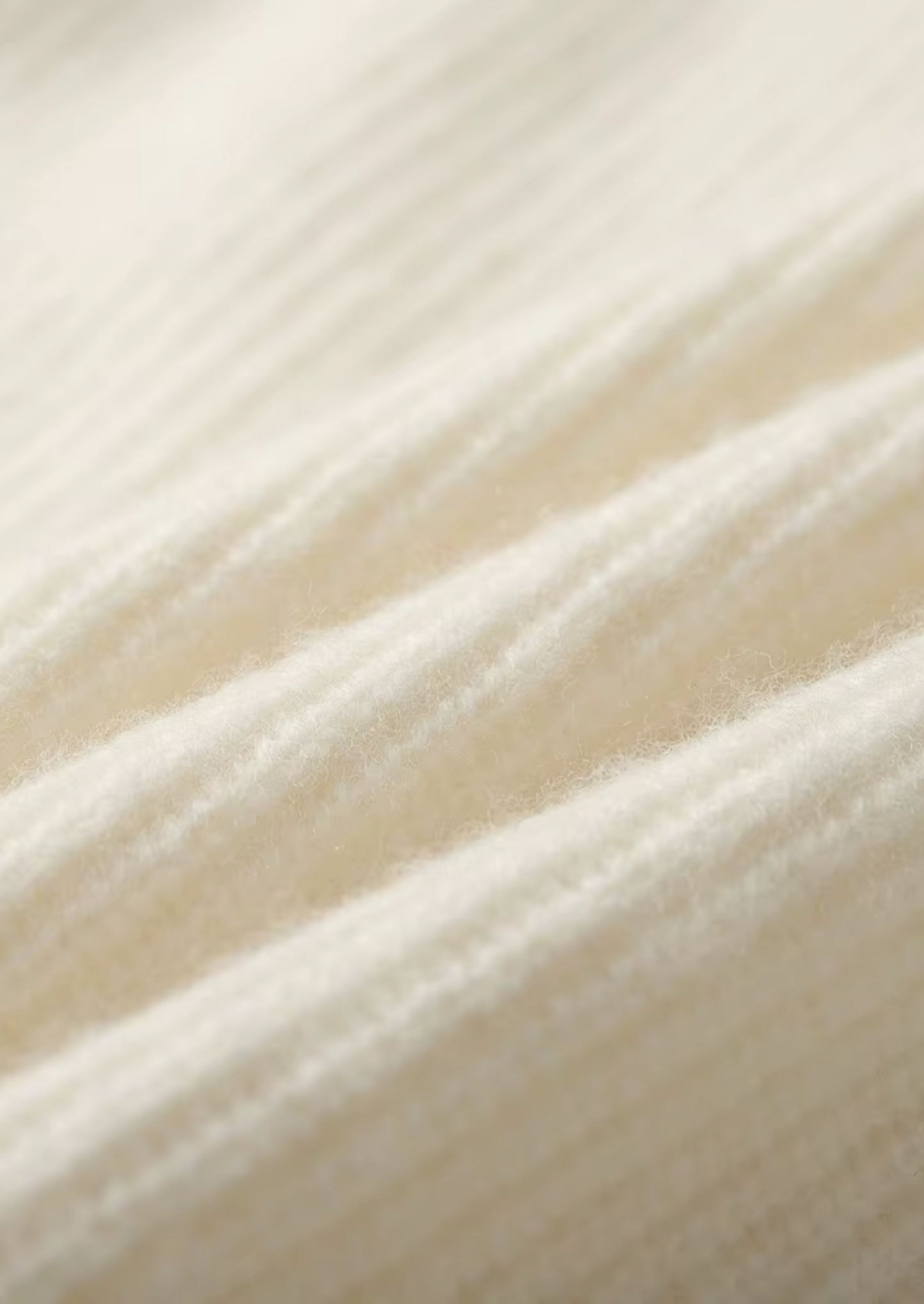 Premium Cashmere Ribbed V-Neck Sweater