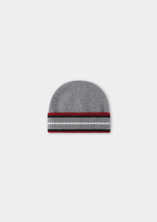 Light Gray Merino Wool Wintertime Beanie