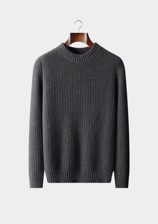 Pure Cashmere Dark Gray Heavyweight Crewneck