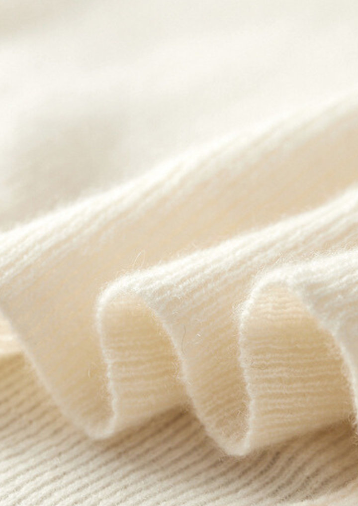 Pure Cashmere Ivory Body Warmer Vest