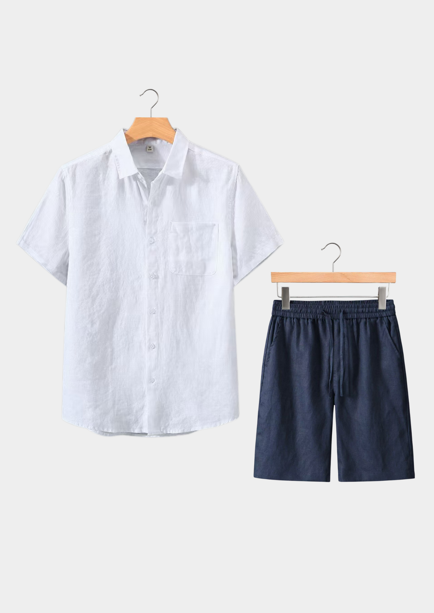 Dolcevita Shortsleeve Summer Set - White/navy