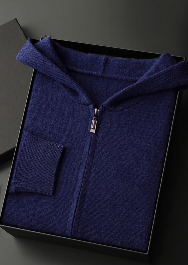 Premium Cashmere Zipper Hoodie
