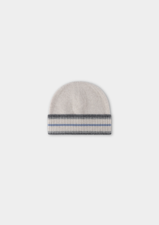 White Merino Wool Wintertime Beanie