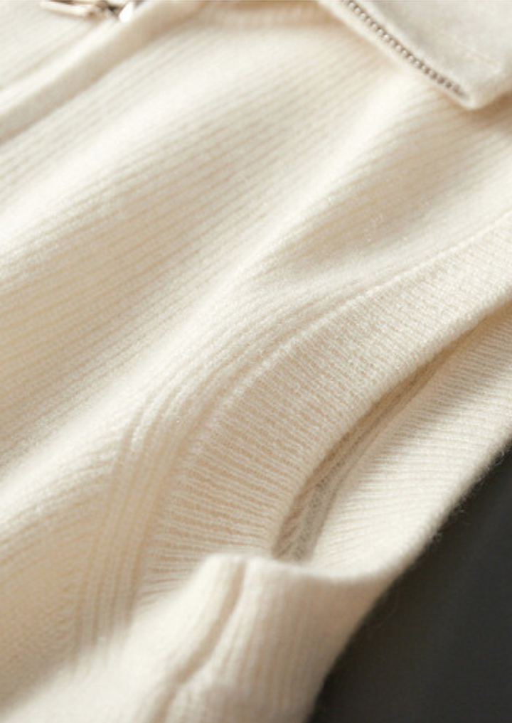 Pure Cashmere Ivory Body Warmer Vest