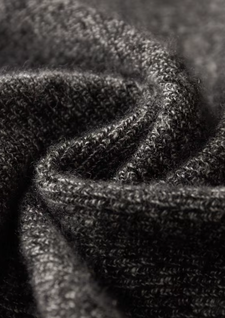 Pure Cashmere Striped Zip Cardigan