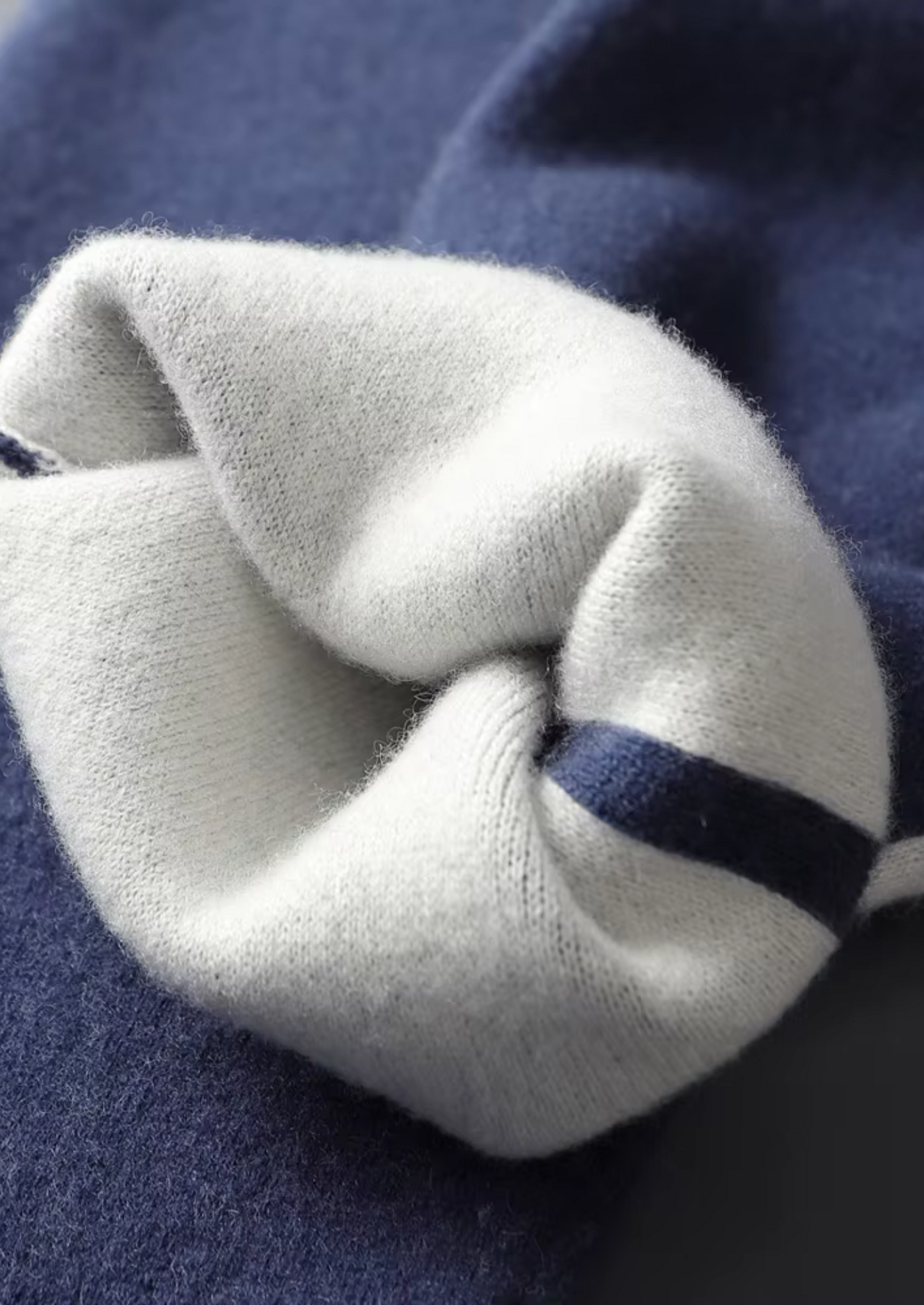Premium Cashmere Navy Blue Milano Leisure Set