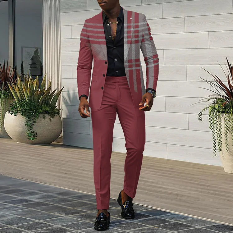 Basilides Collar Blazer & Pants Two Piece Set