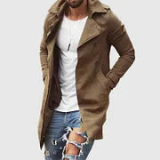 Slim Mid-length Lapel Trench Coat - DUVAL