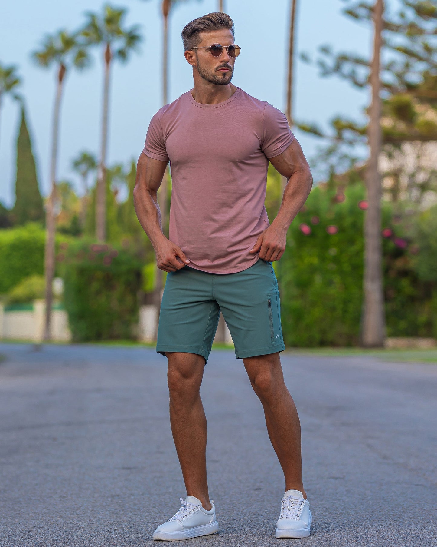 All Day Elite Curve-Hem Tee Short Sleeve Active Fit