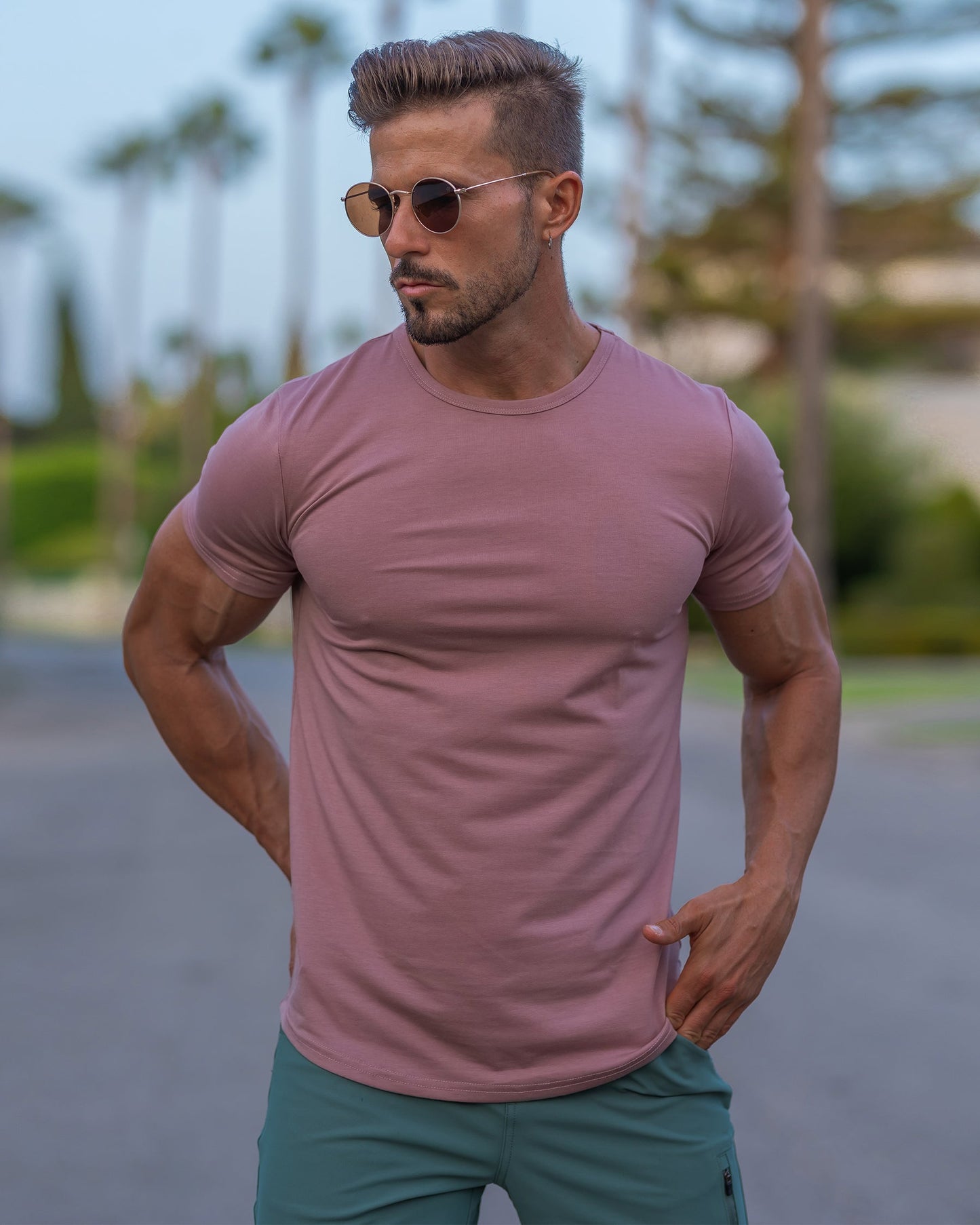 All Day Elite Curve-Hem Tee Short Sleeve