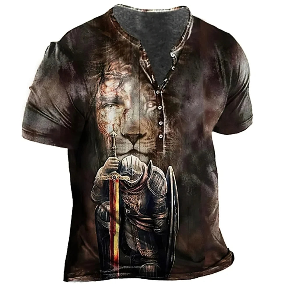 Lion Knight Vintage T-Shirt - DUVAL