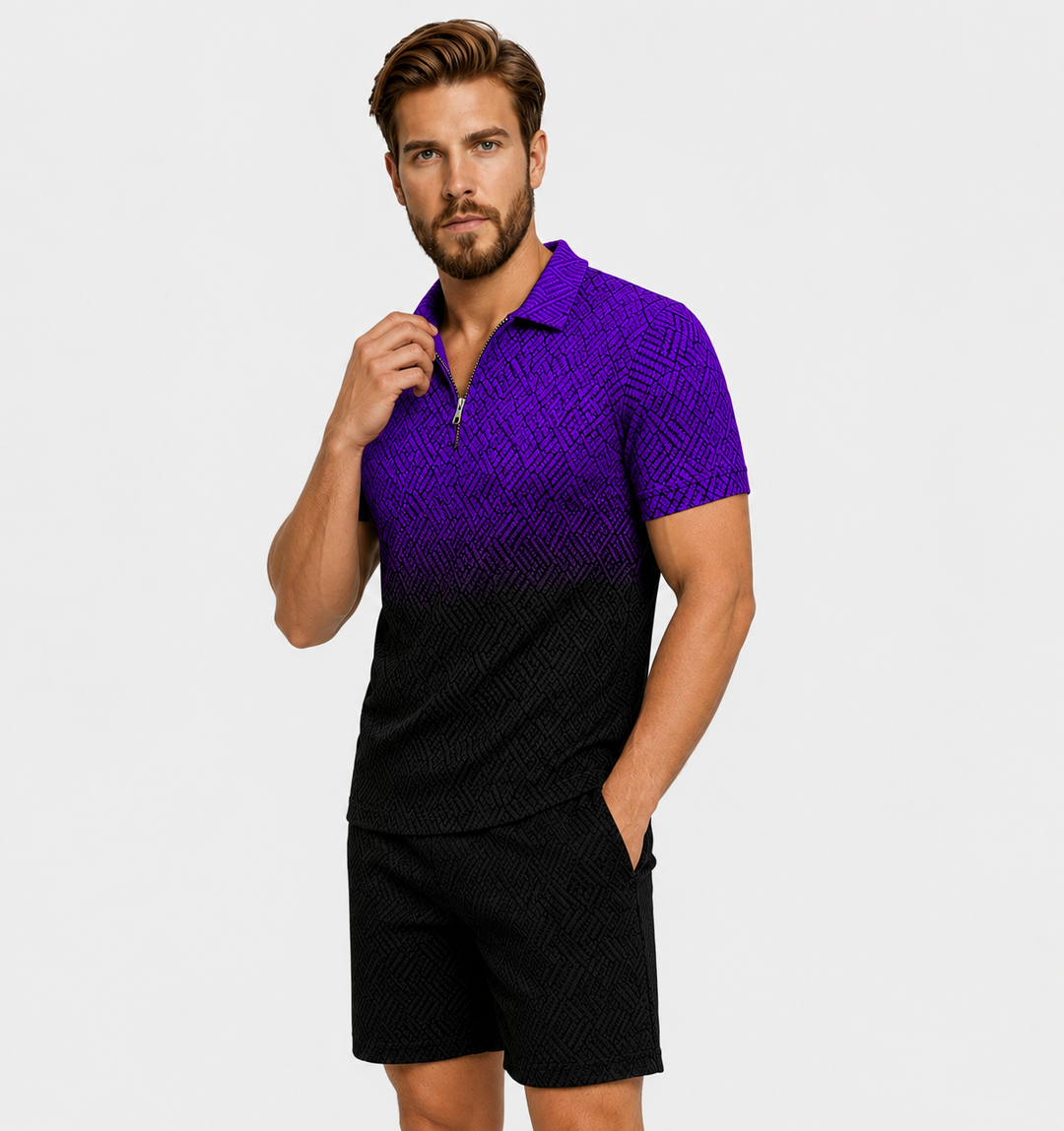 The Purple Ocean Polo Set
