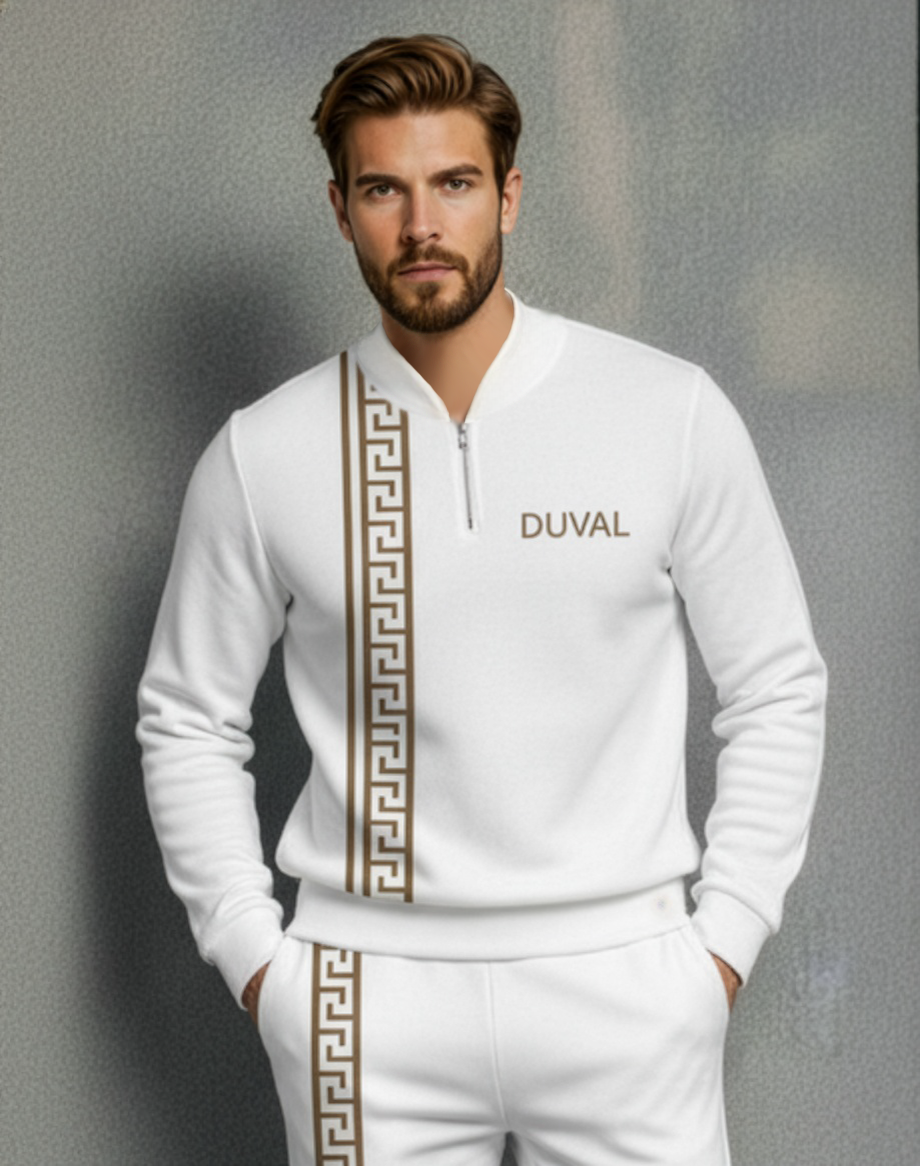 The Bordeaux Half-Zip Sweater Set