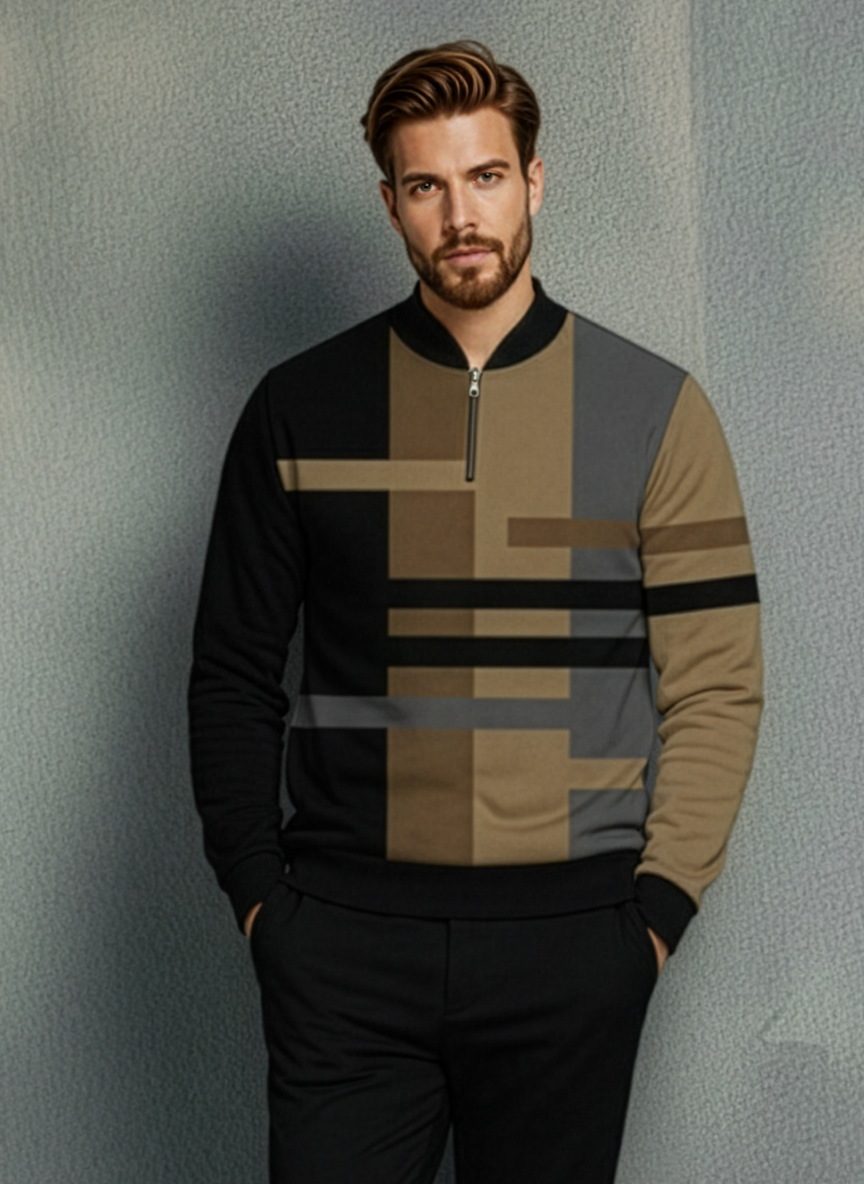 The Vanguard Half-Zip Sweater Set