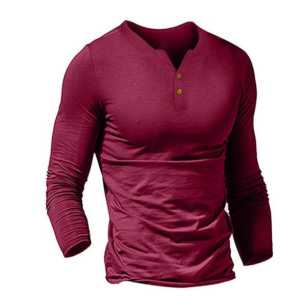 solid color long sleeve T-shirt