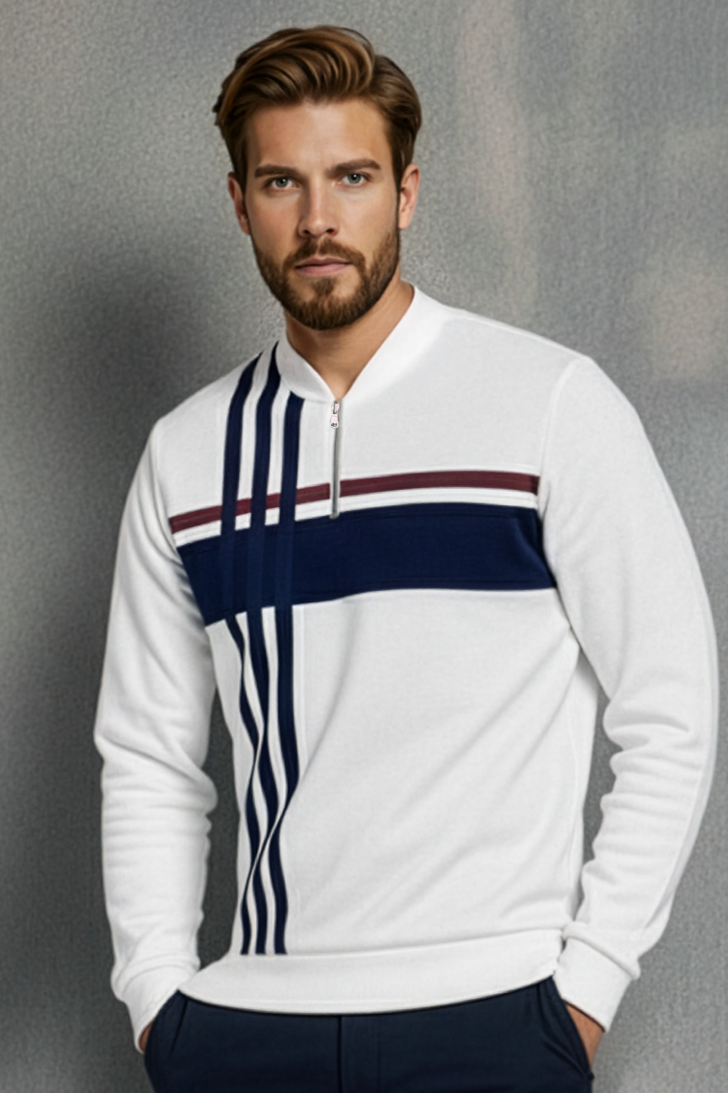 The Monaco Half-Zip Sweater Set