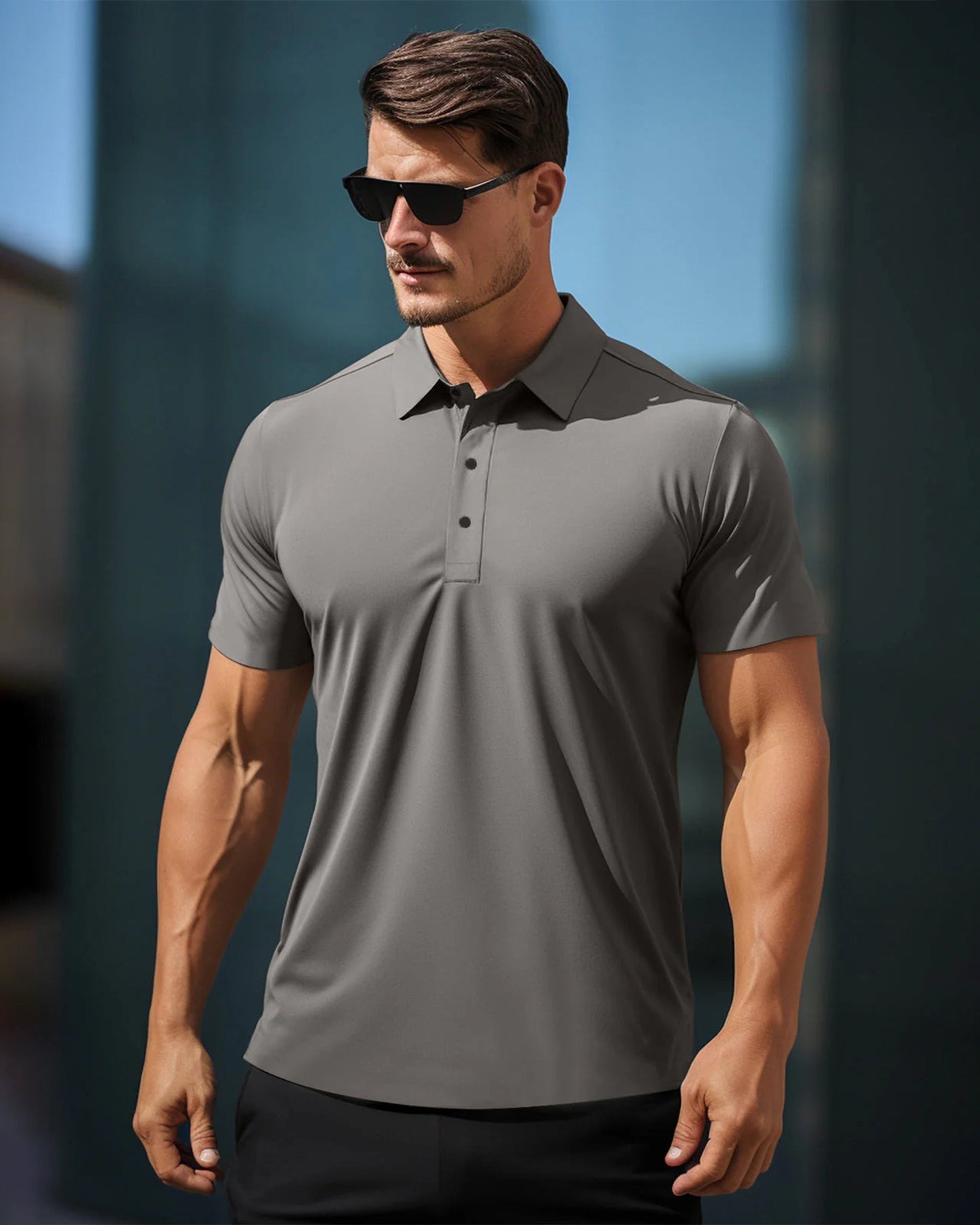 Stay Cool Performance Seamless Stretch Polo