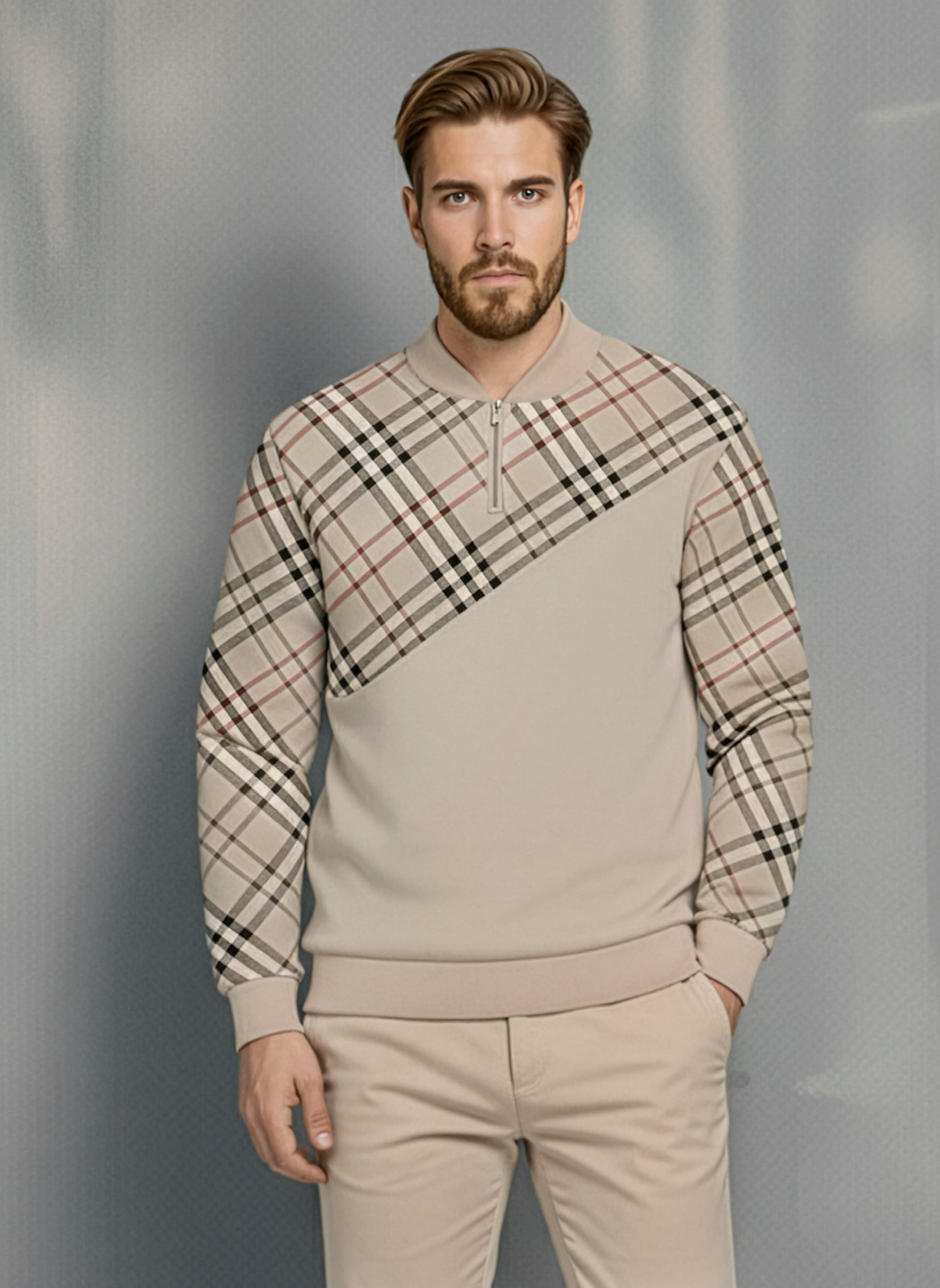 The Amalfi Half-Zip Sweater Set