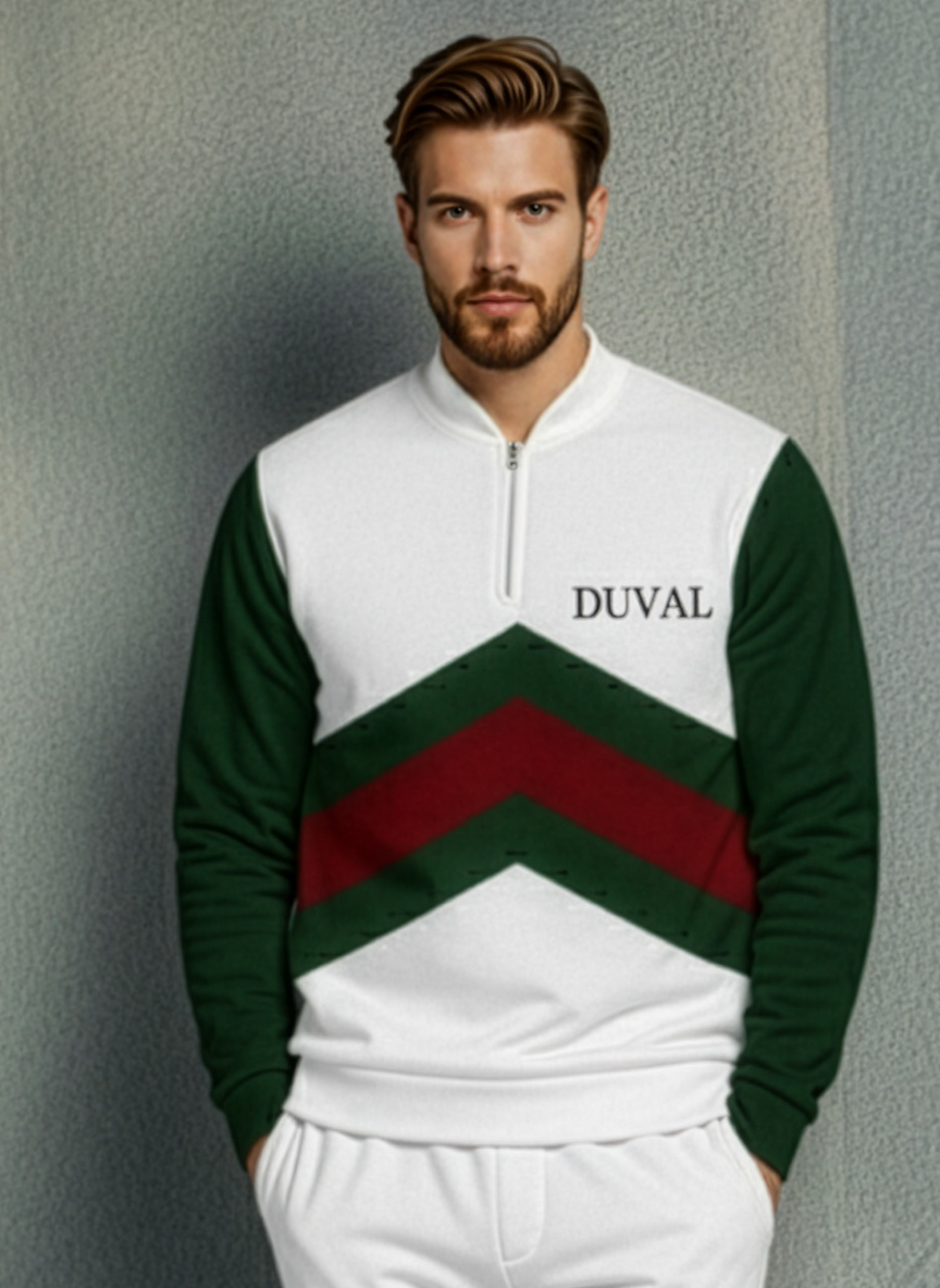 The Ivory Half-Zip Sweater Set