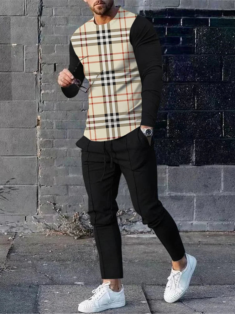 Long Sleeve Casual Two-piece Set - DUVAL