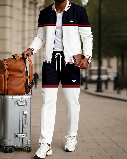 Jacket Sports Jogging Two-Piece Set - DUVAL
