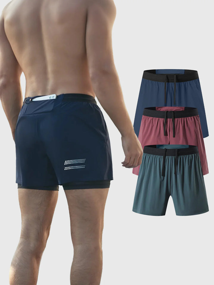 3-Pack 5" Pace Breaker Short 2-in-1 Lined - DUVAL
