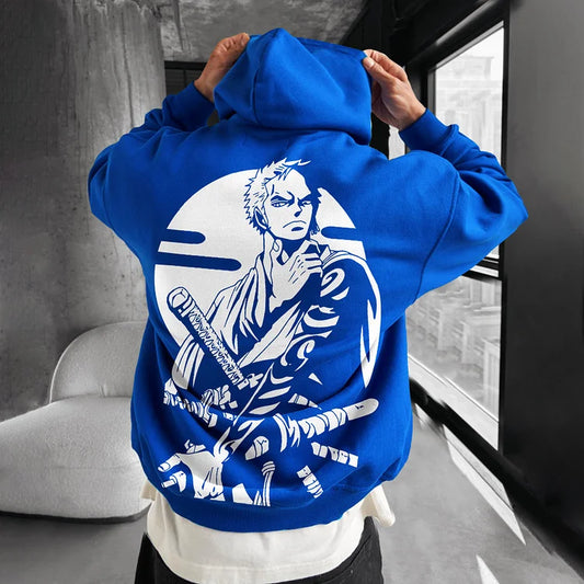 Oversize "One Piece" Print Hoodie