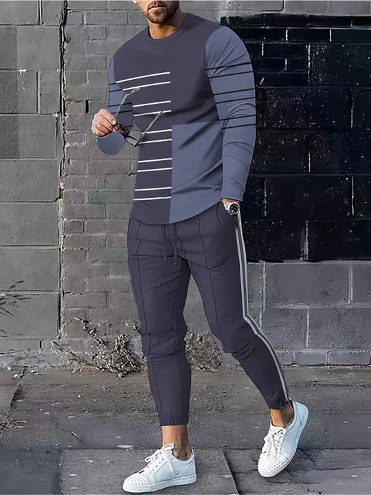 Long Sleeve Casual Two-piece Set - DUVAL