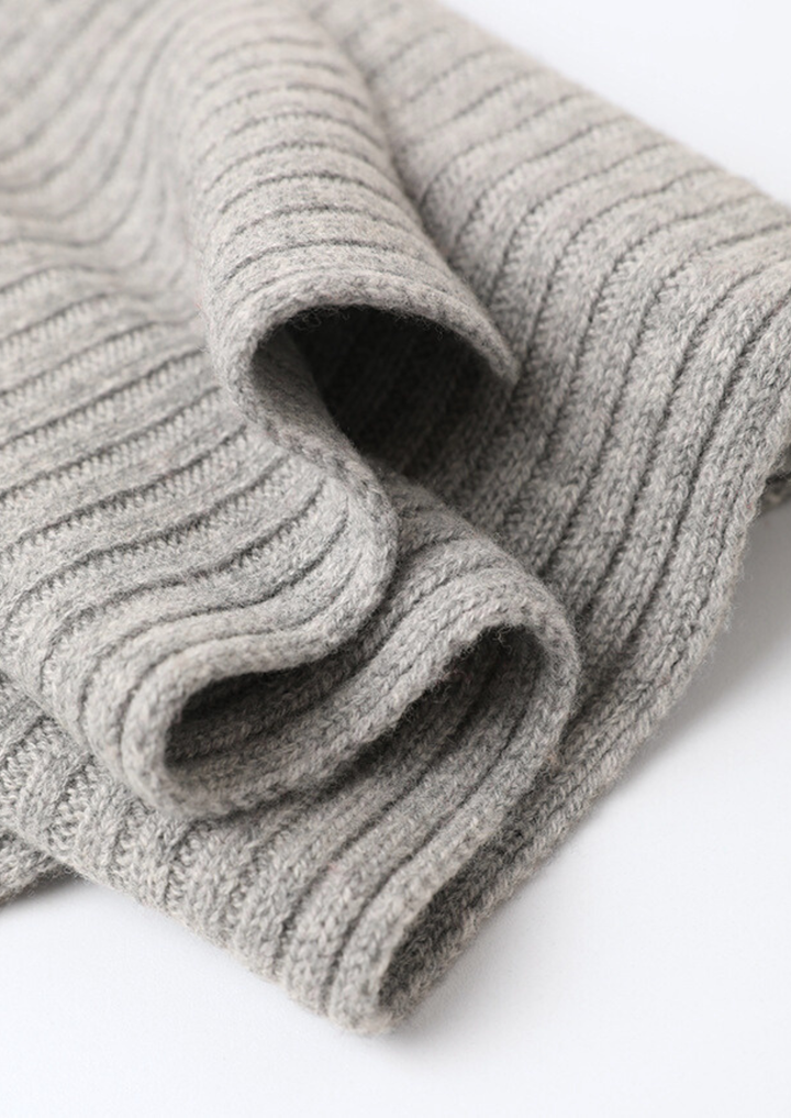 Pure Extra-Fine Merino Wool Wintertime Essentials - Light Gray