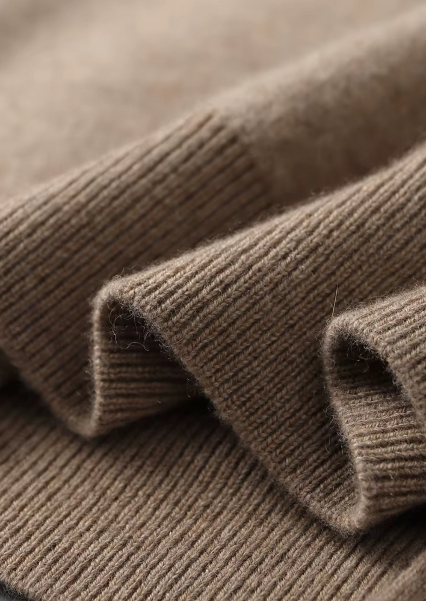 Premium Cashmere Two Tone Zipper Hoodie