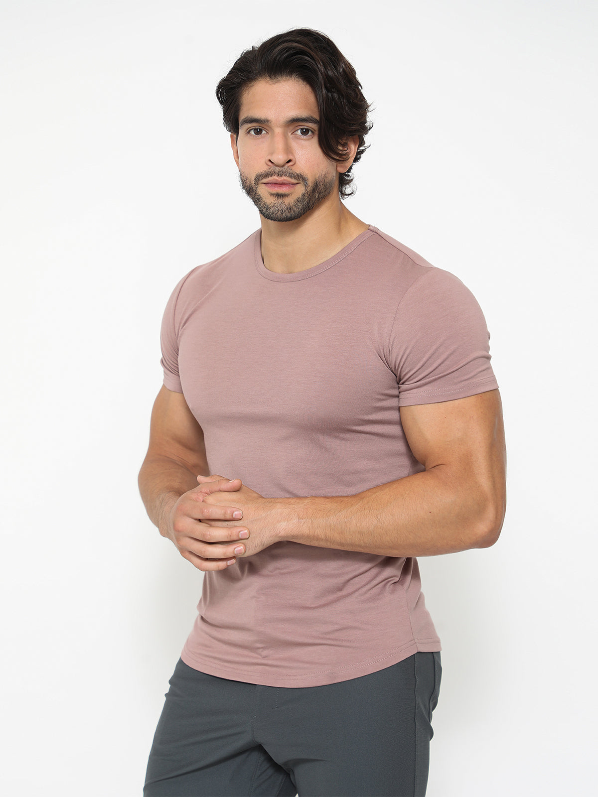 All Day Elite Curve-Hem Tee Short Sleeve