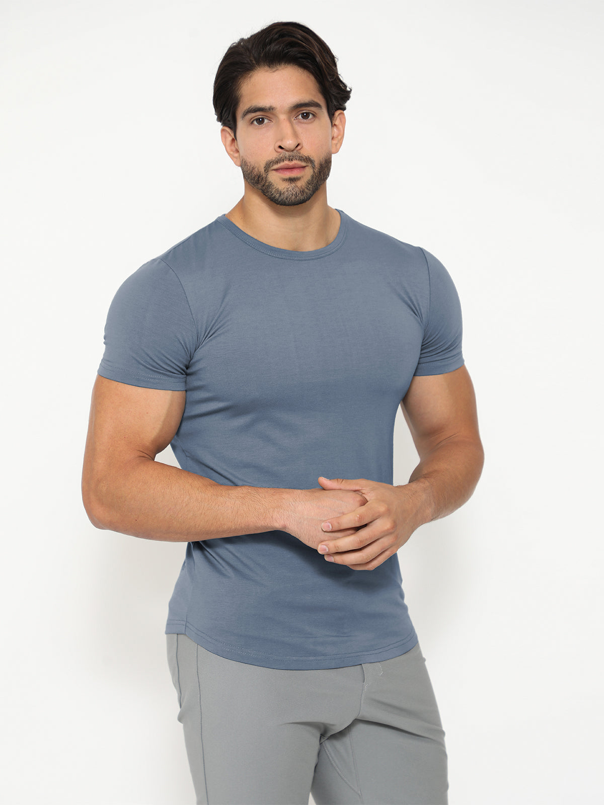 All Day Elite Curve-Hem Tee Short Sleeve