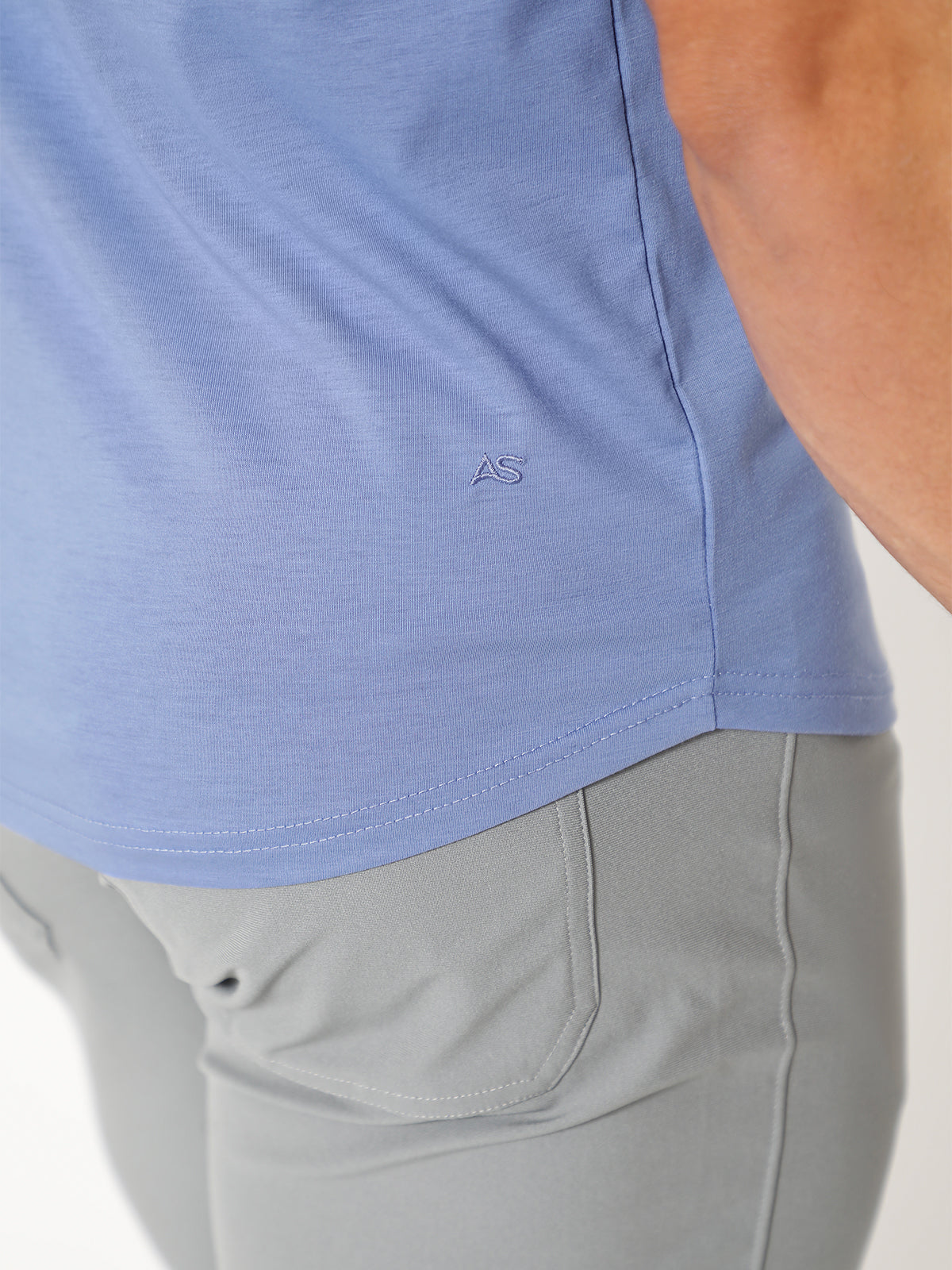 All Day Elite Curve-Hem Tee Short Sleeve Active Fit