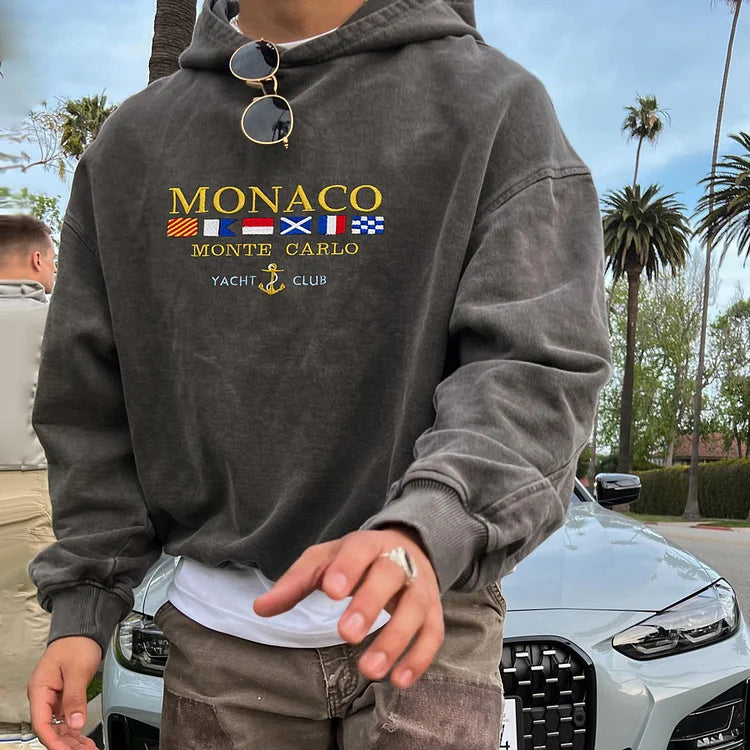 Monaco Monte Carlo Yacht Club Hoodie Gray