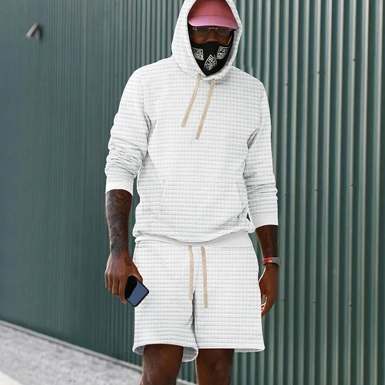 Loverance Checkered Hoodie & Shorts Co-Ord - DUVAL