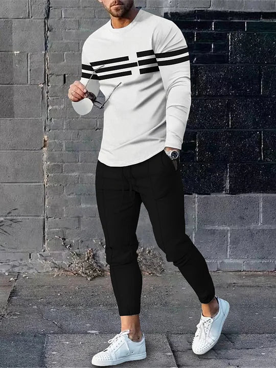 Long Sleeve Casual Two-piece Set - DUVAL