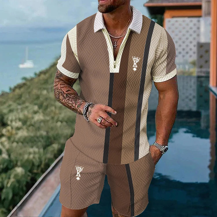 Seneca Polo Shirt And Shorts Co-Ord - DUVAL
