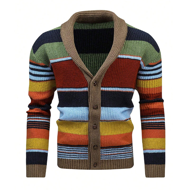 men's-colorblock-lapel-sweater-jacket