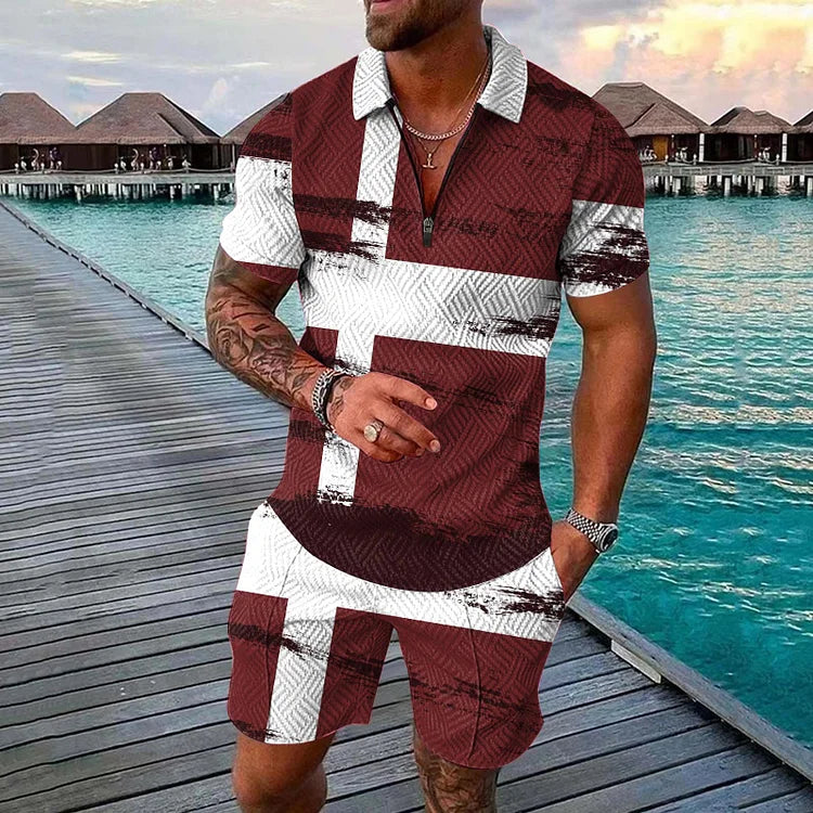 Maven Polo Shirt And Shorts Co-Ord - DUVAL