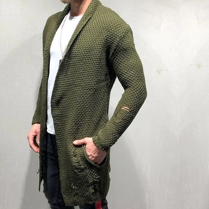 Casual Knitted Sweater Cardigan Long Coat - DUVAL