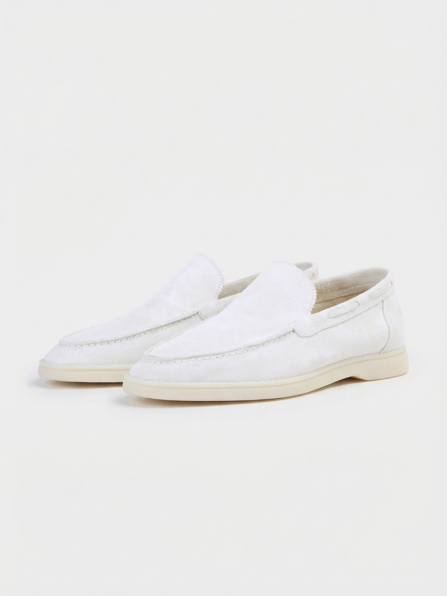 White Yacht Loafers
