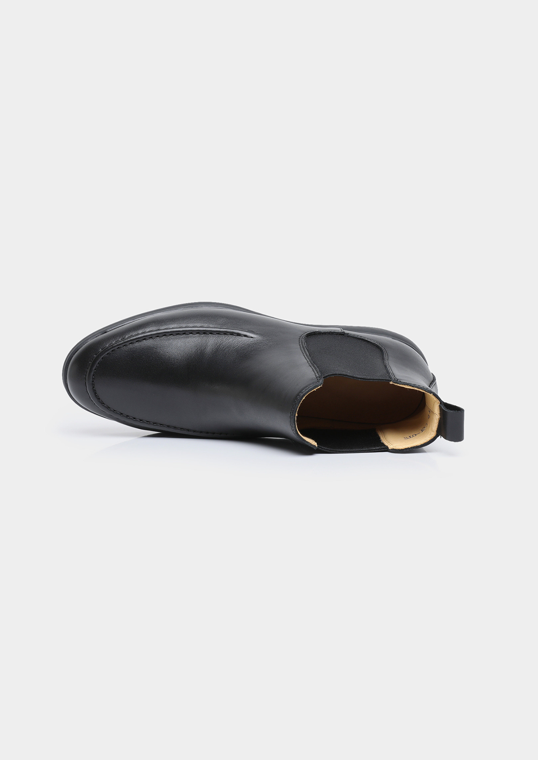 Black Leather Chelsea Boot