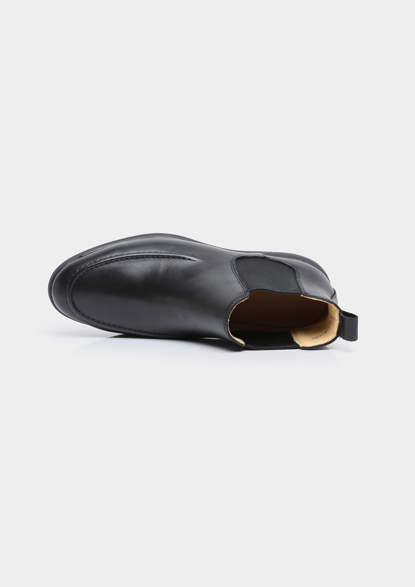 Black Leather Chelsea Boot
