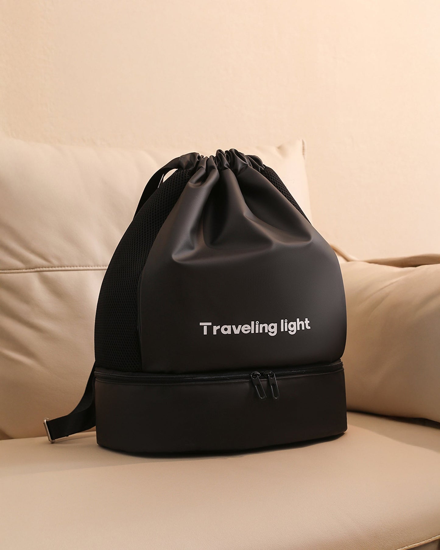 Light Traveler Sports Drawstring Bag Gym Friendly